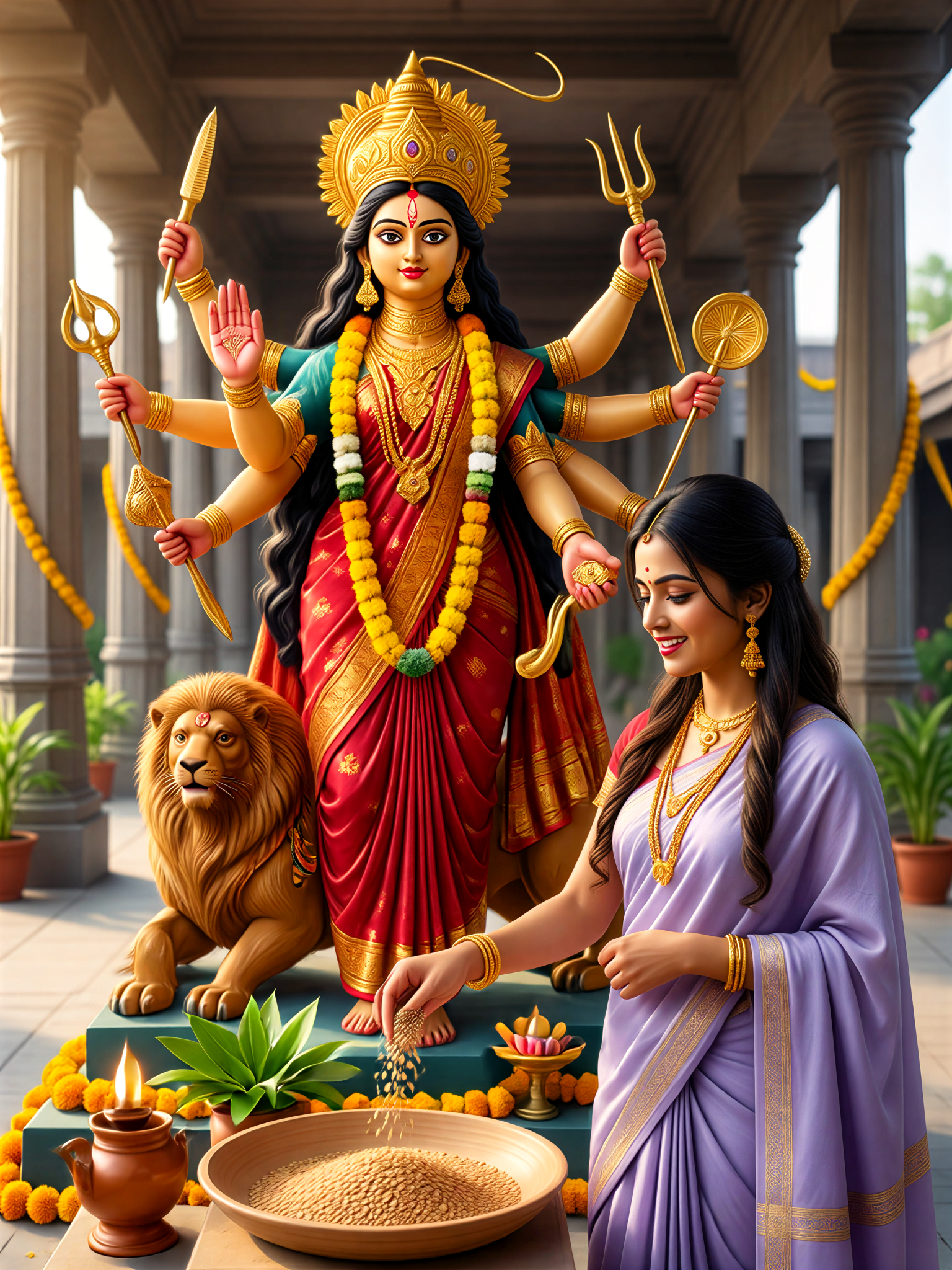 Navratri Ghatasthapana Blessing image