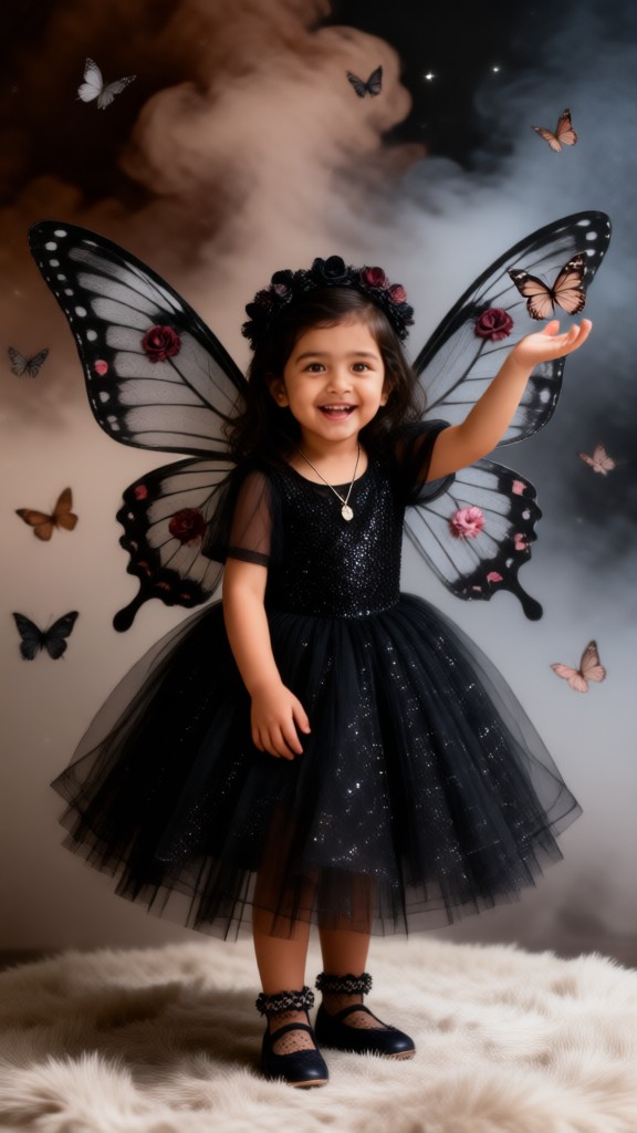 Black Butterfly Baby Girl image