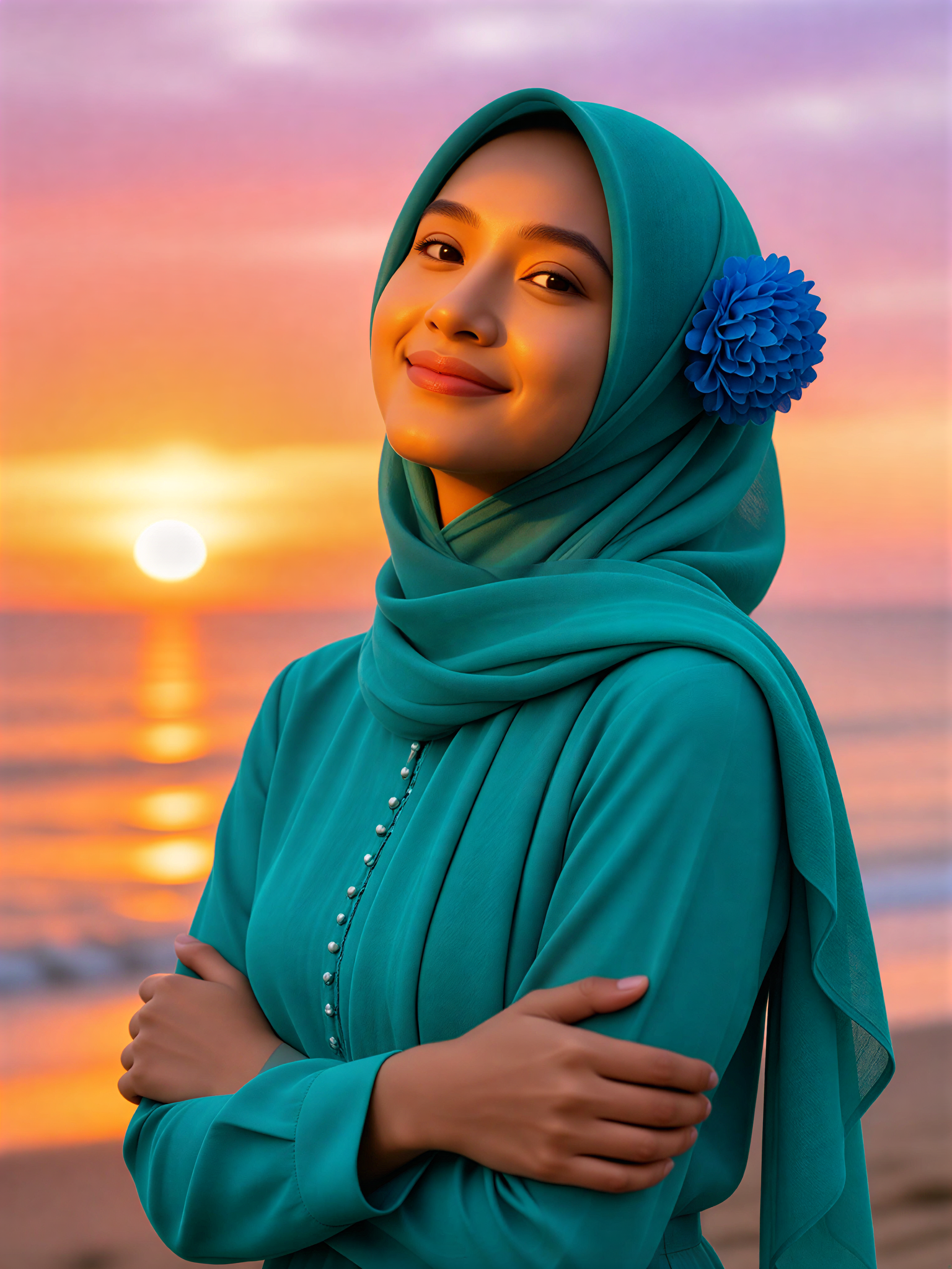 綠松石頭巾海燈 image