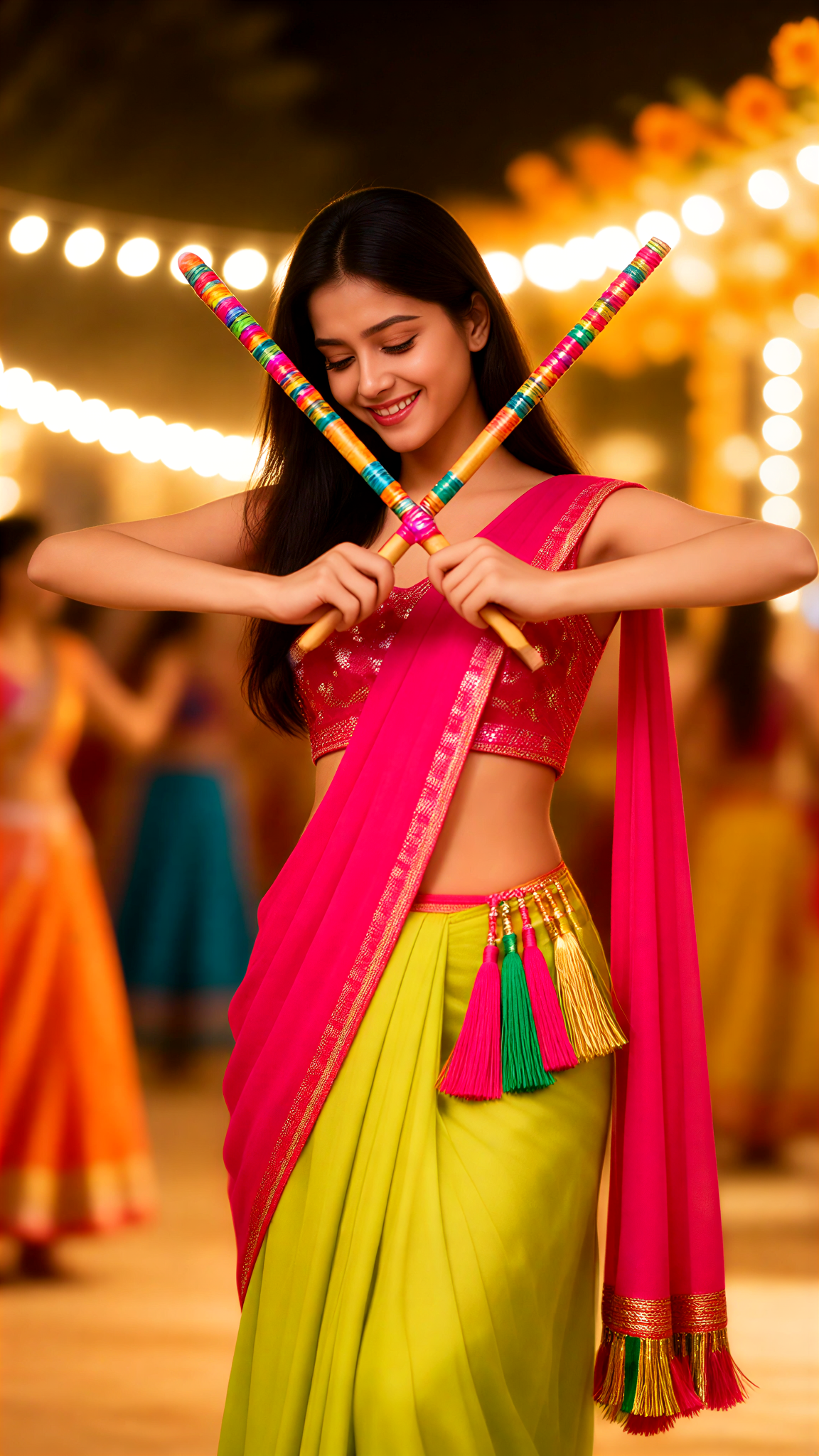 Dandiya Colorful Stick Dance image