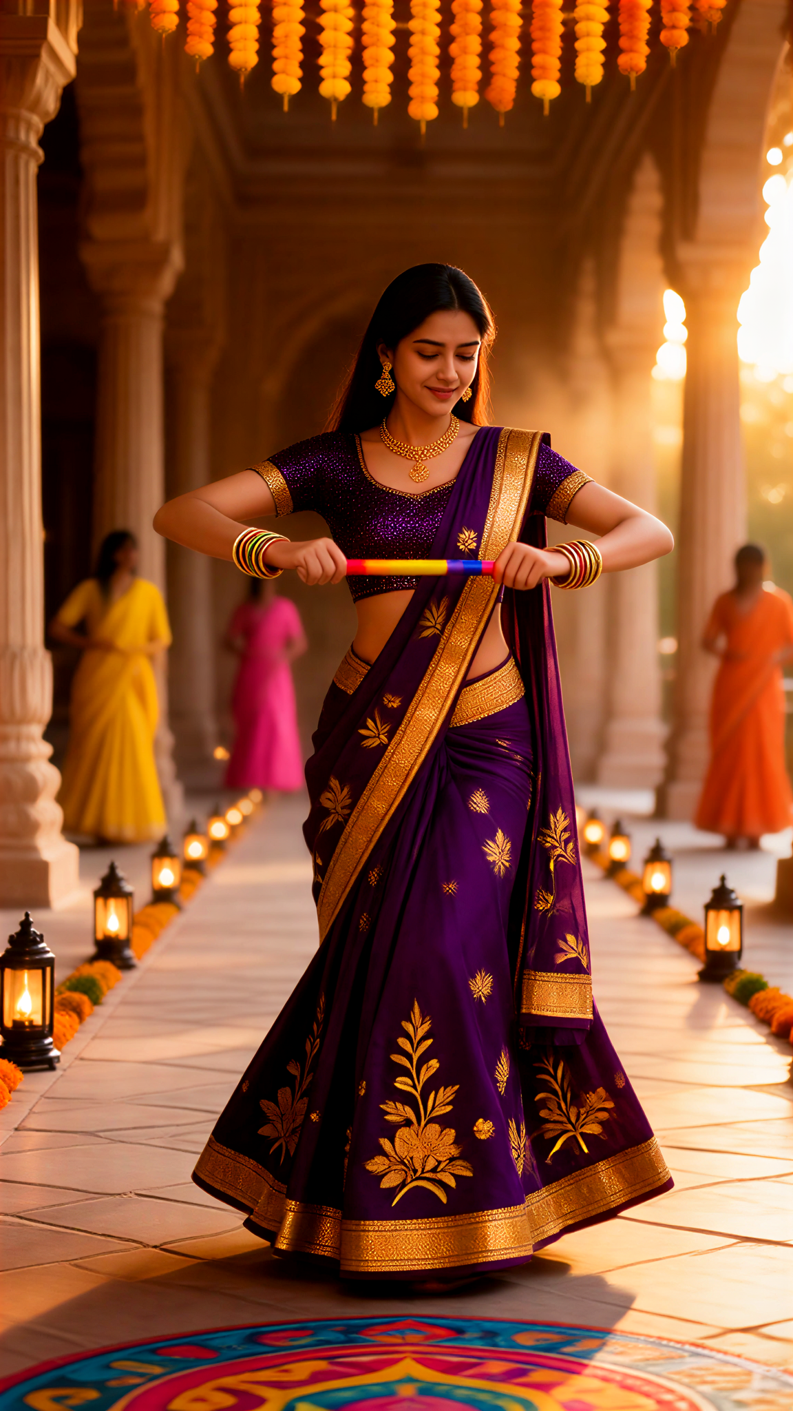 Dandiya Colorful Stick Dance image