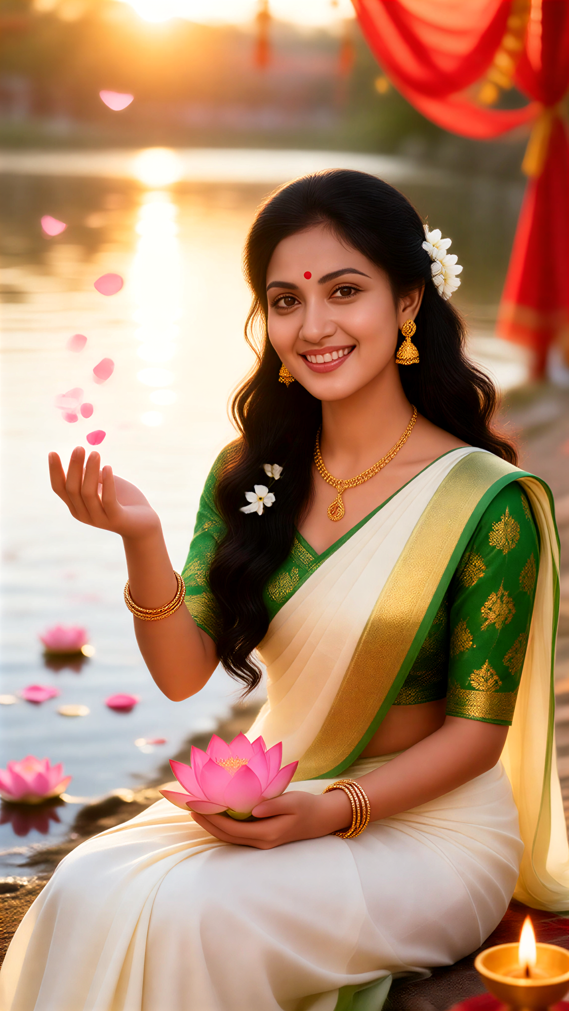 Navaratri Riverside Lotus Bendición image
