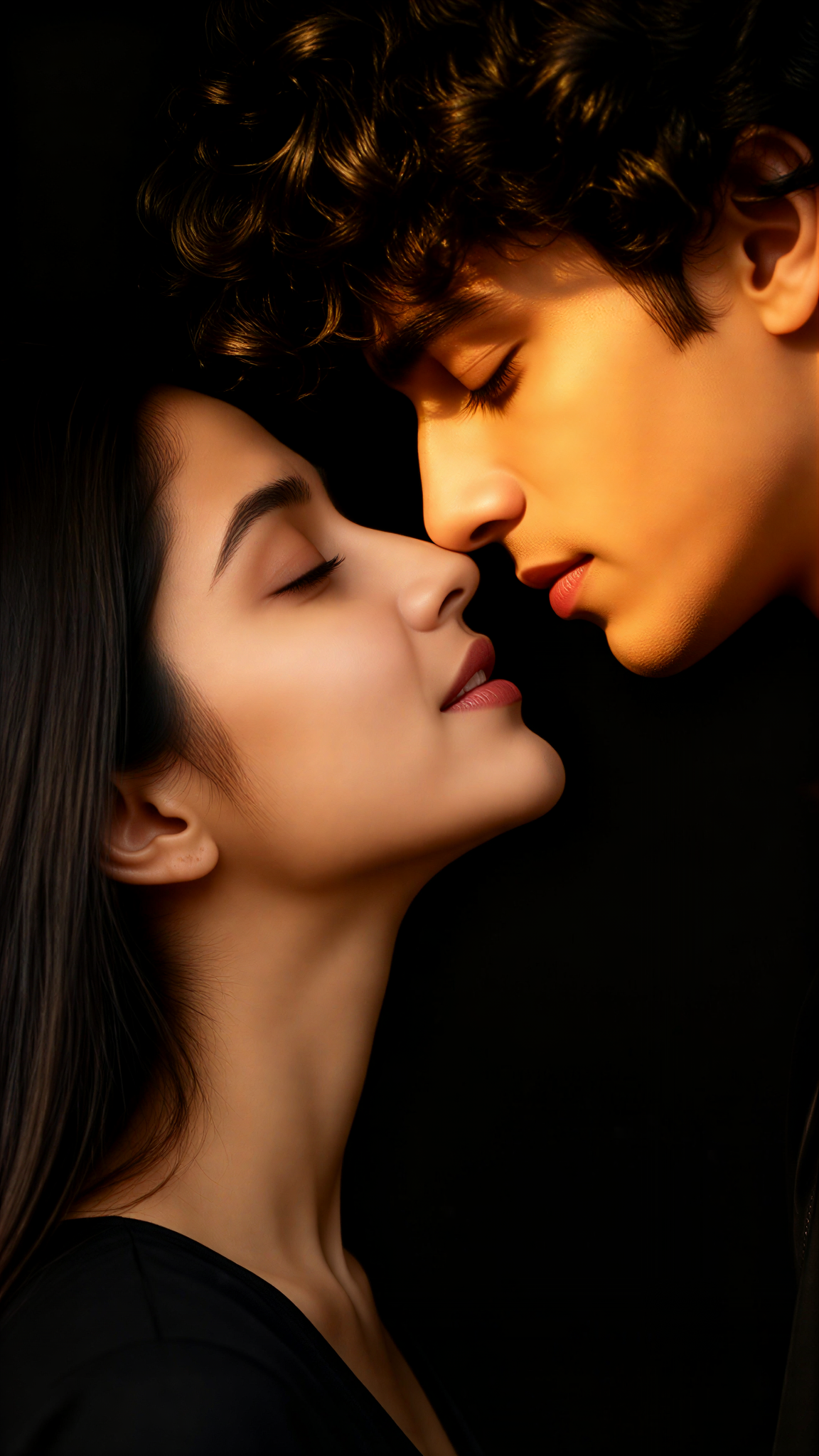 Intimate, Face-to-Face Eye Contact image