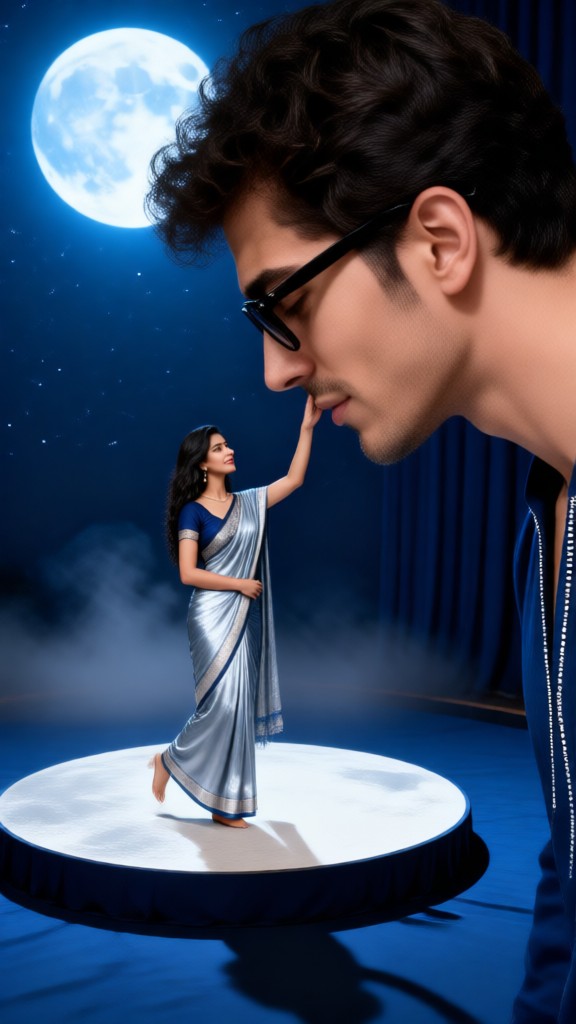 Pedestal Lean-In Kiss image