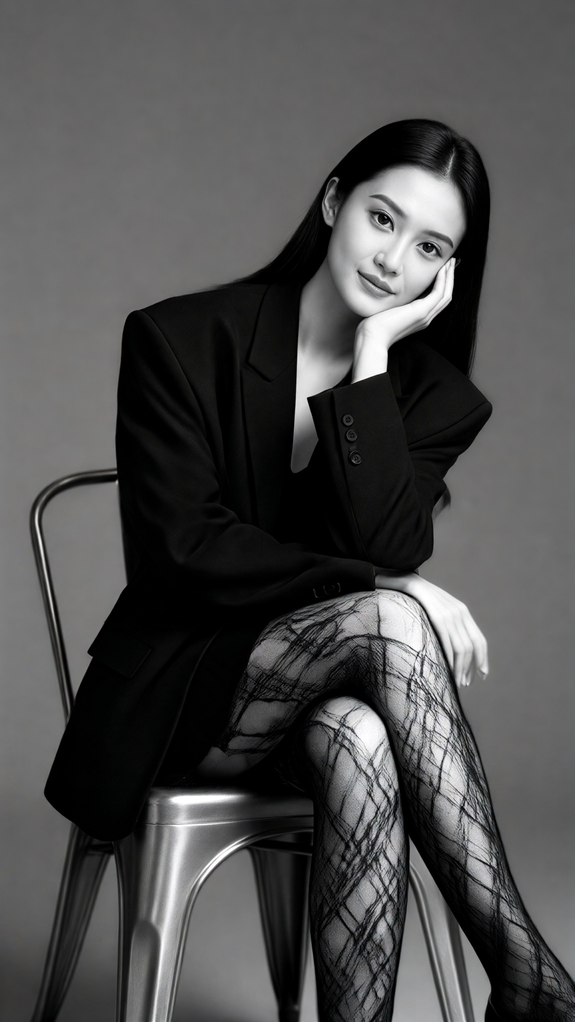 Women’s Studio Portrait: Noir Blazer image