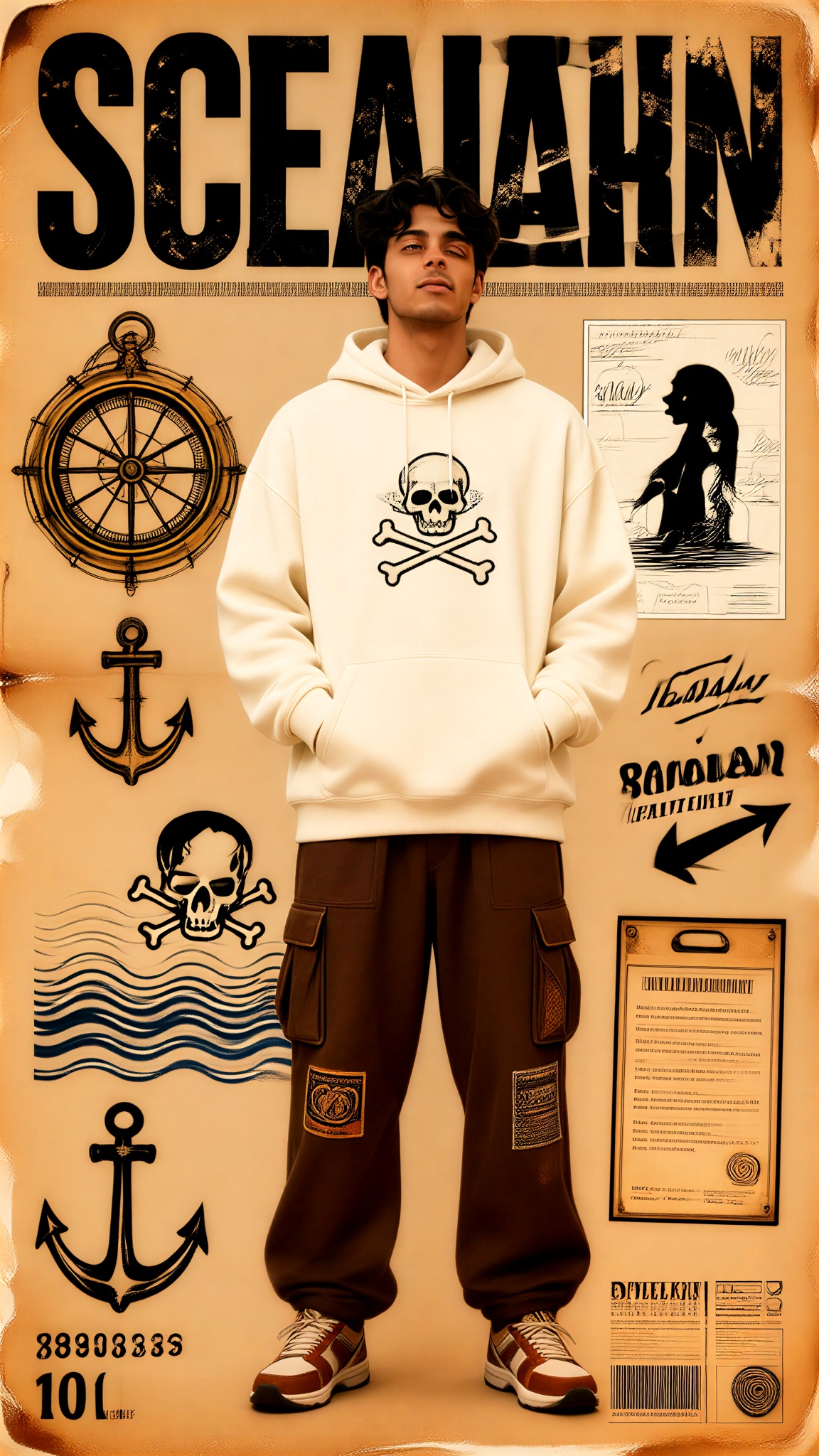 A touching portrait by a One Piece-themed editor image