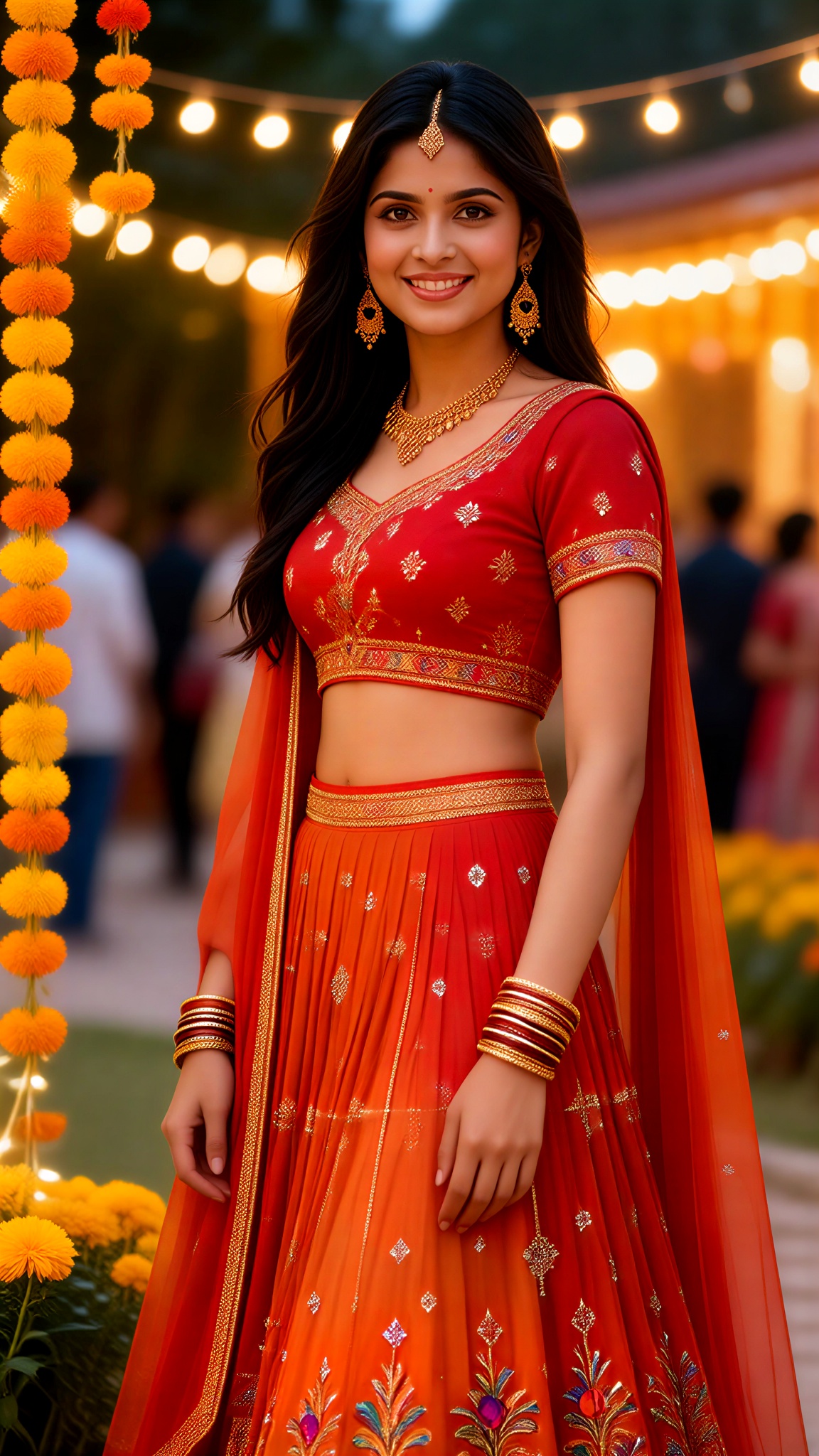 Navratri Marigold Glow image