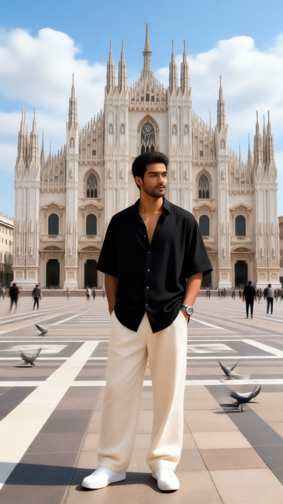 Me in front of the Milan Cathedral-03 image