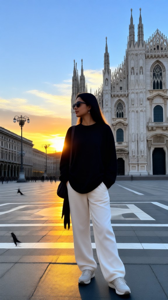 Me in front of the Milan Cathedral image