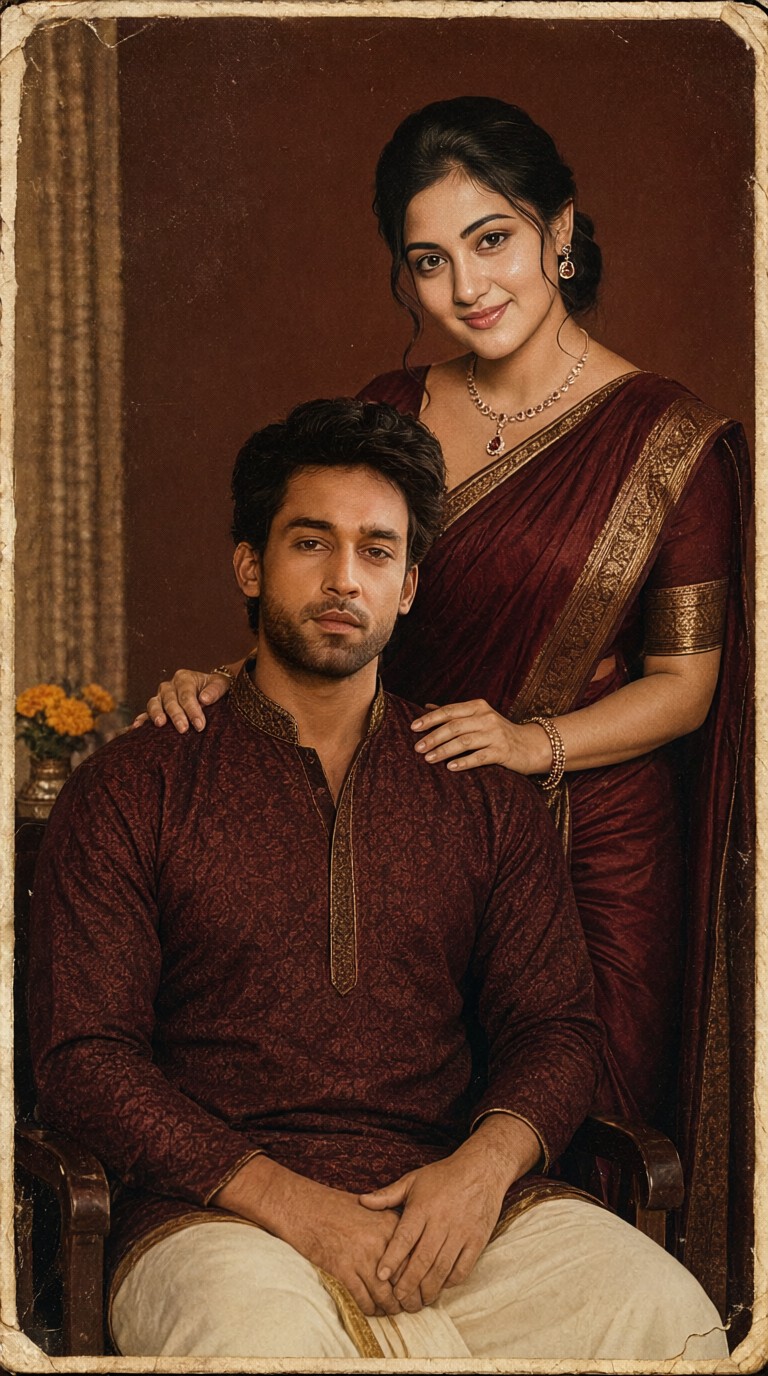 Burgundy Portrait image