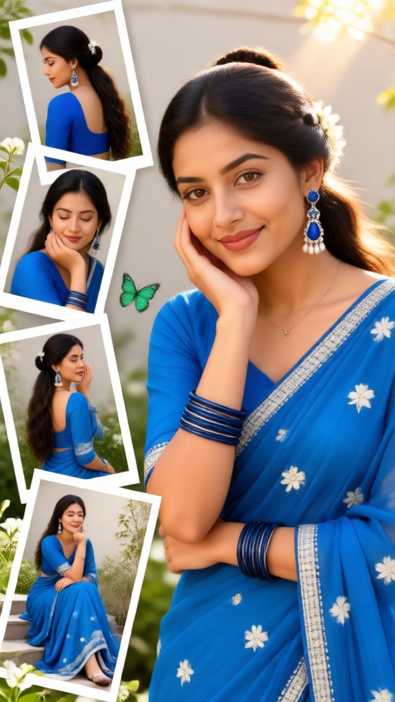 Colourful saris image