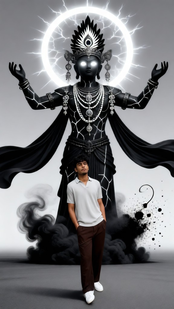May the Dark God Shiva grant his protection image