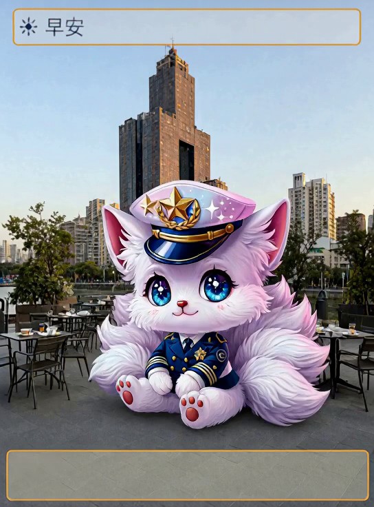 Good morning every day | Character outing and multilingual blessing animation image