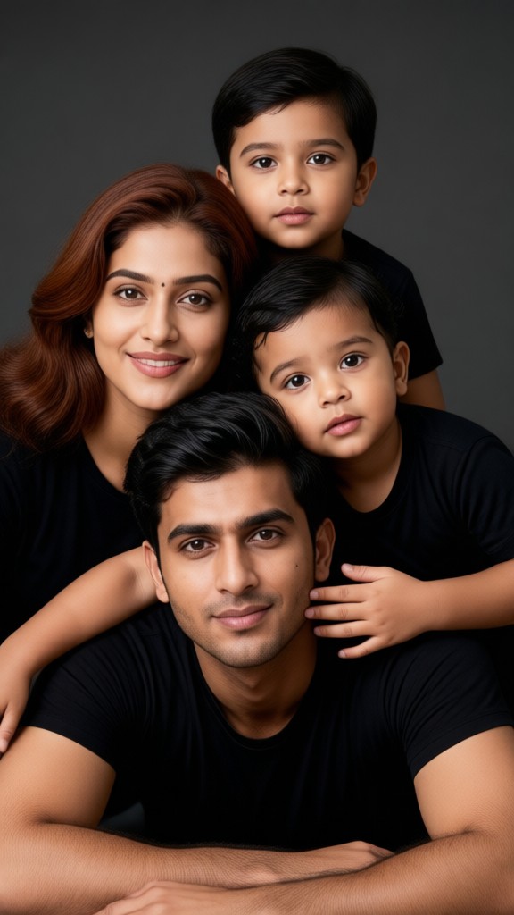 Family Portrait Session for a Family of Four image