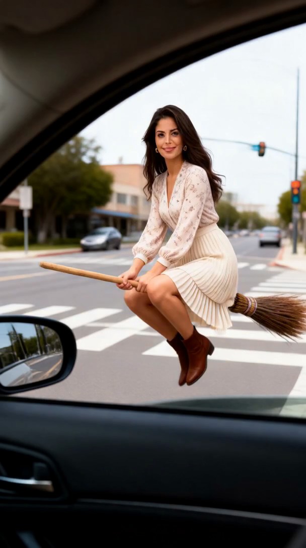 Flying on a Broomstick image