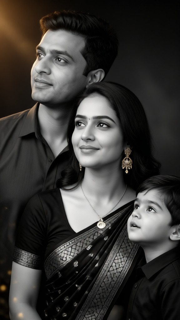 Soft, Focused Family Portrait Session image