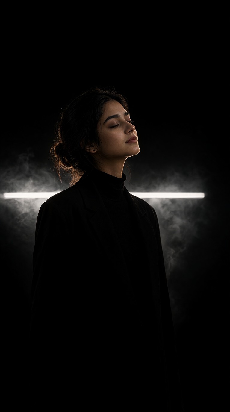 Portraits with Smoke and Light and Shadow image