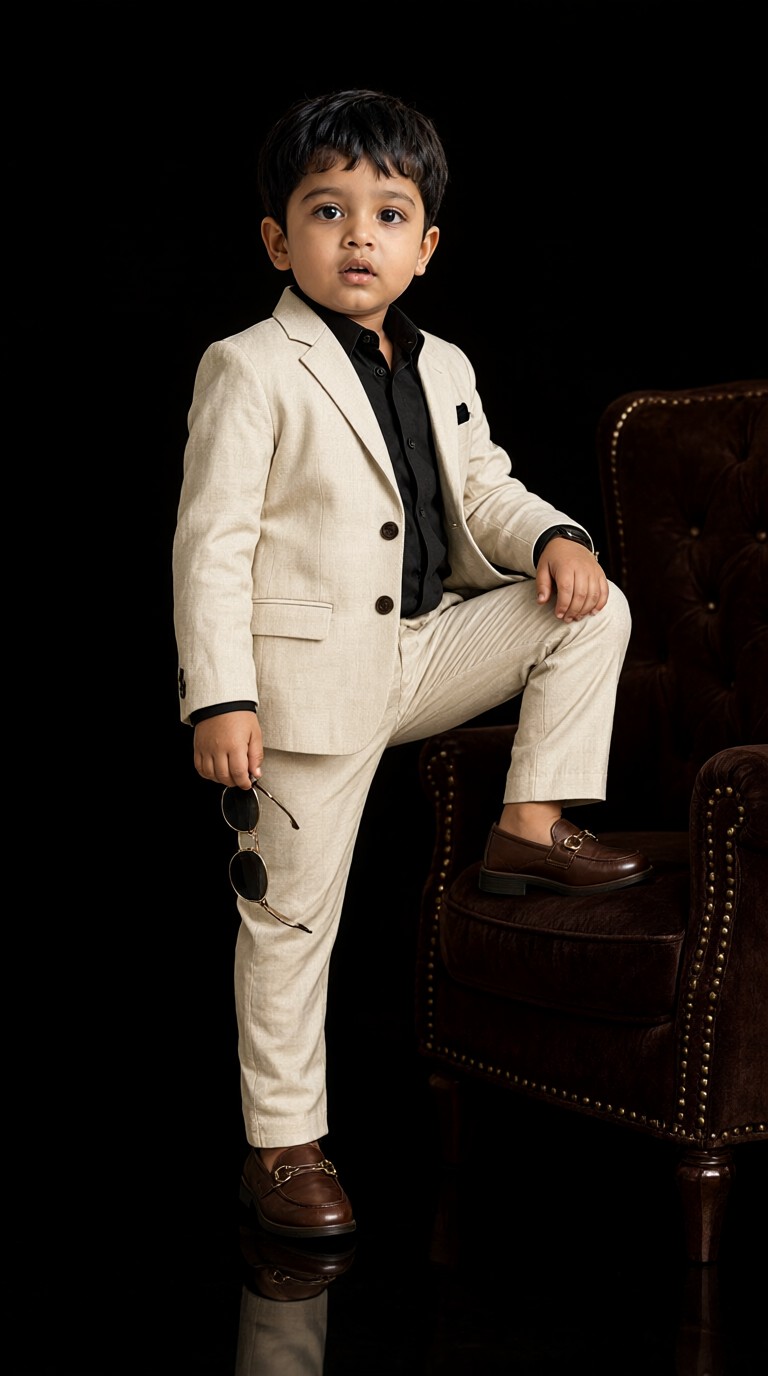 The Young Baby CEO in a Suit image