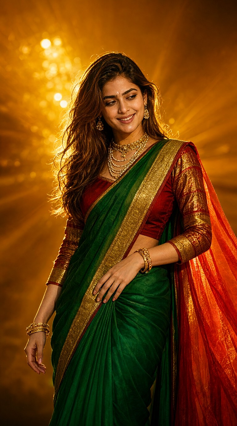 Glowing Sari Photo Shoot image