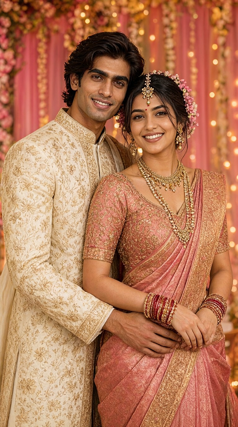 Wedding photos with a pink, atmospheric feel-1 image