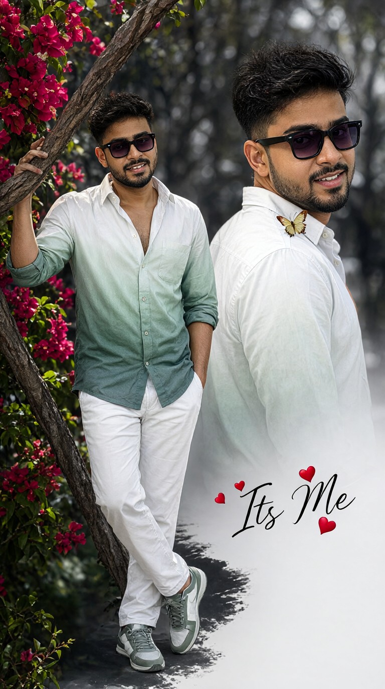 Handsome Men: Butterfly Photo Shoot image