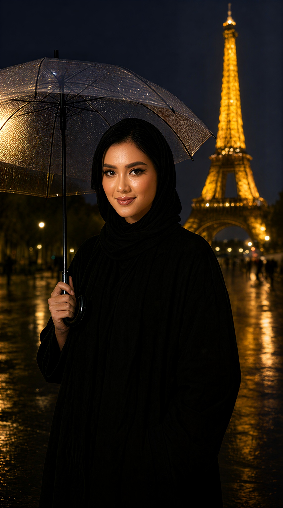 Eiffel Tower on a Rainy Day image