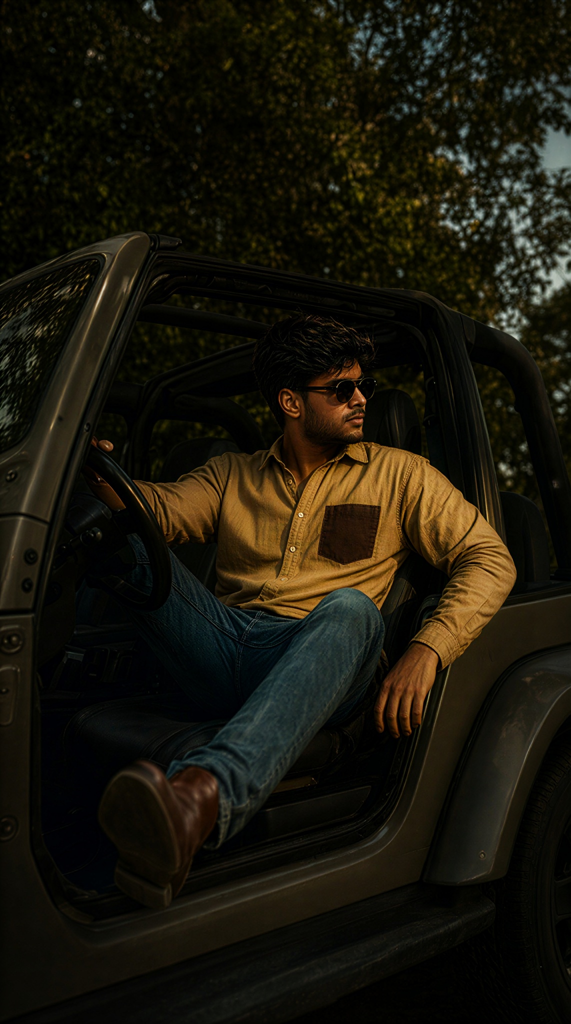 Male Jeep Hood Editorial image