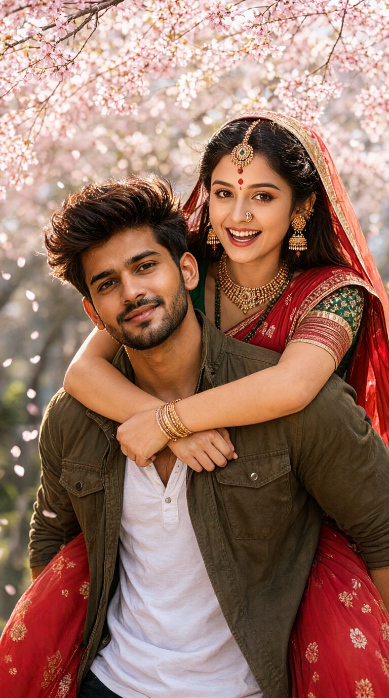 Cherry Blossom couple image
