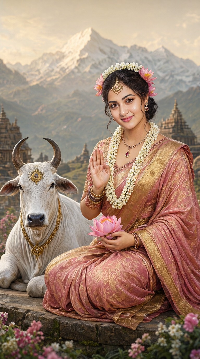 Sacred Cow Lotus Portrait image