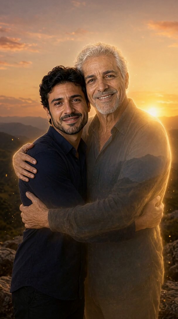 On the Day of the Dead, Loved Ones Embrace Each Other image