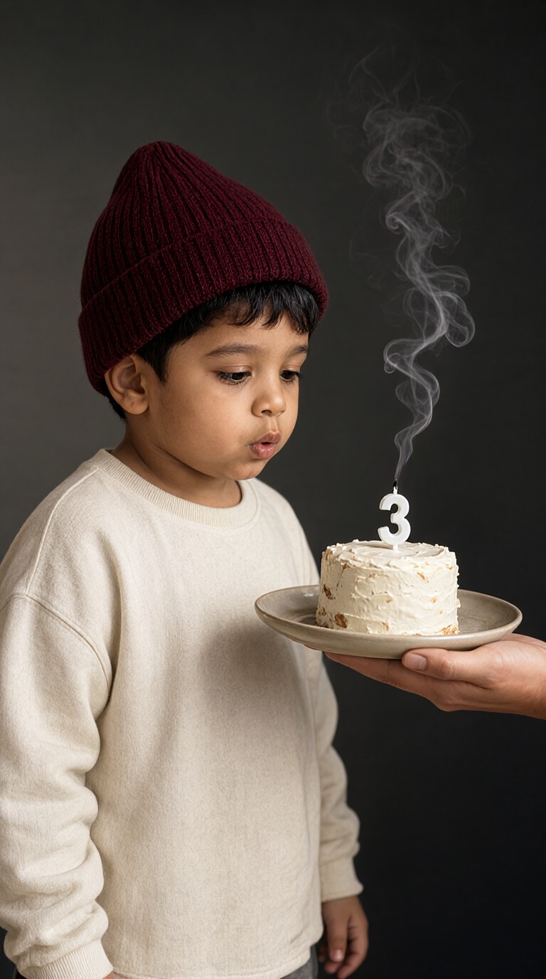 Red Hat Baby Blows Out the Candle image
