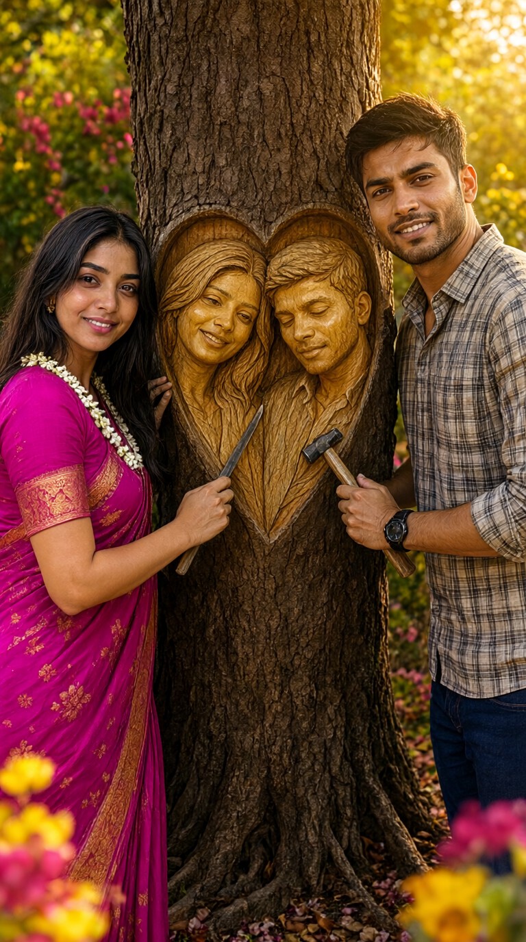 Carvings on Trees image