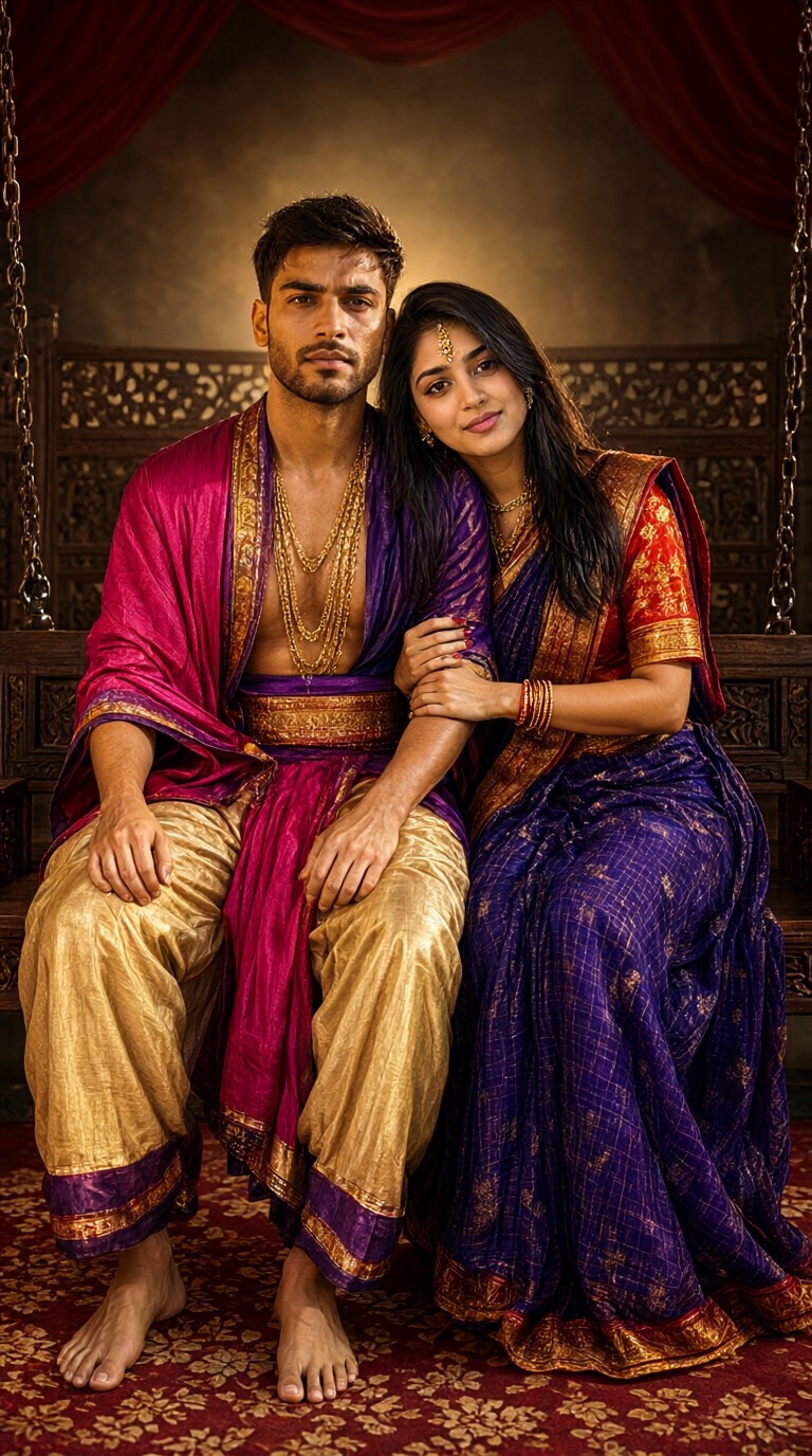 Indoor Photo Shoot in Traditional Attire image