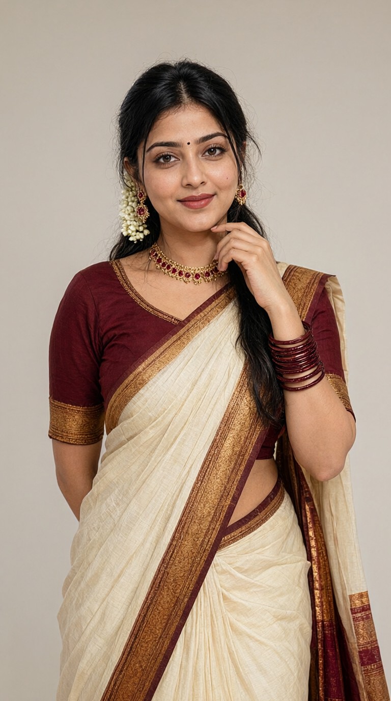 Traditional Indian Sari image
