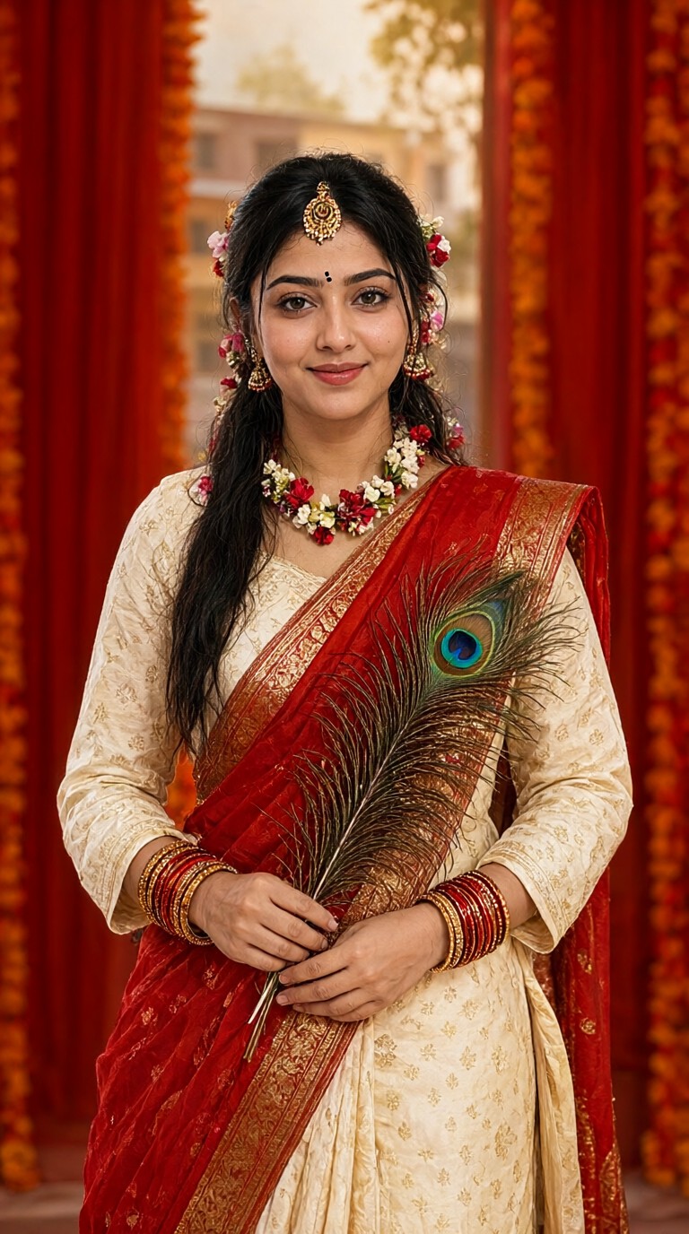 Traditional Indian Sari image