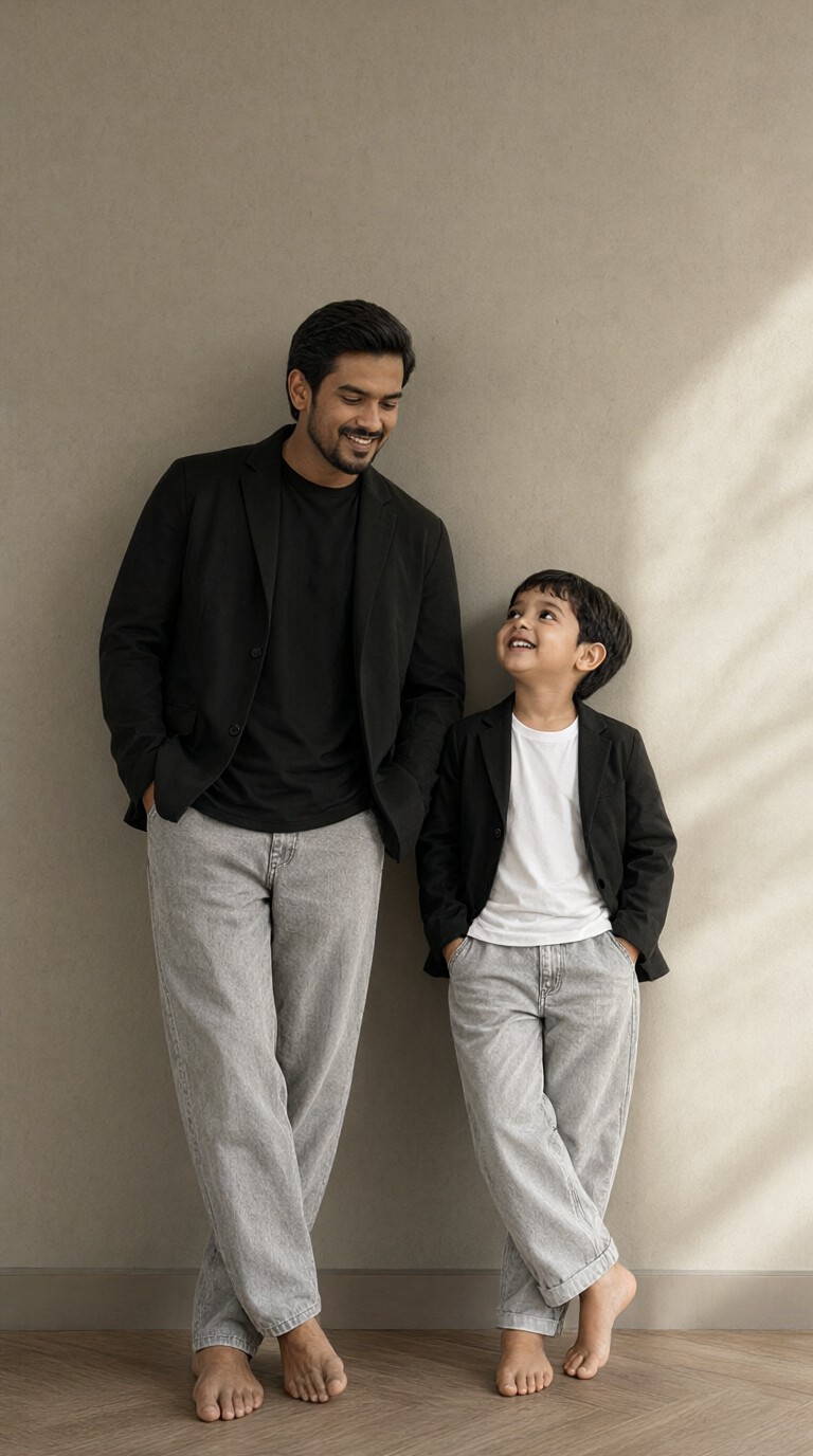 Gray Father and Son Wallpaper image