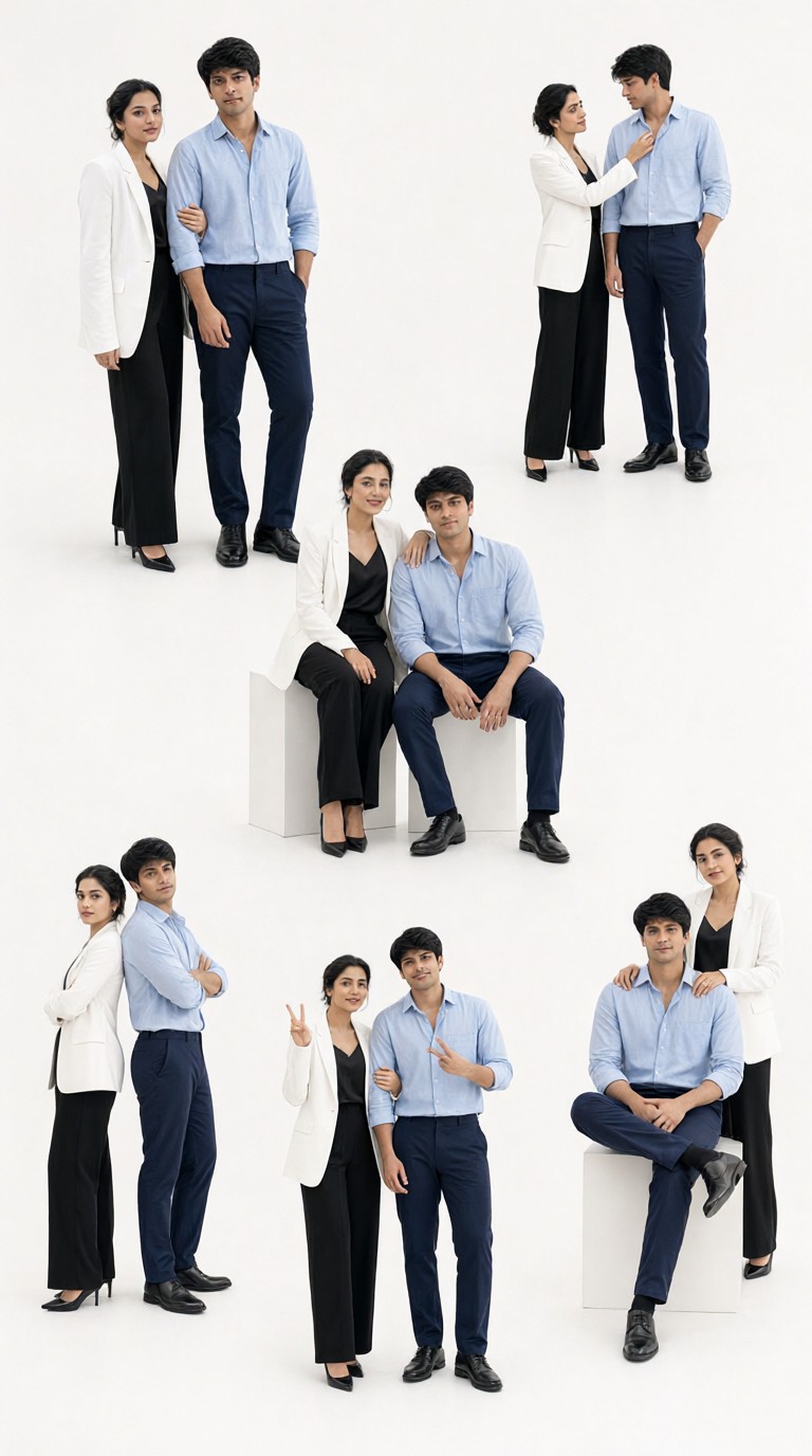 Dynamic Couple Portrait image