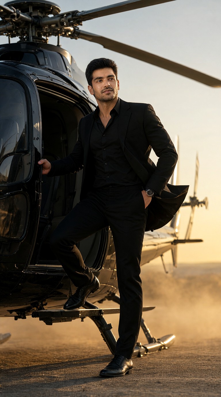 Get off the helicopter image