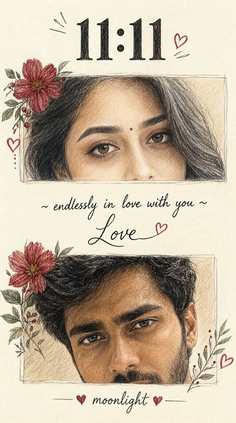 11:11 Couple - I love you image