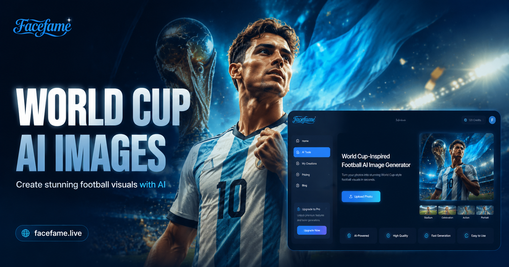 World Cup-Inspired Football AI Image Generator