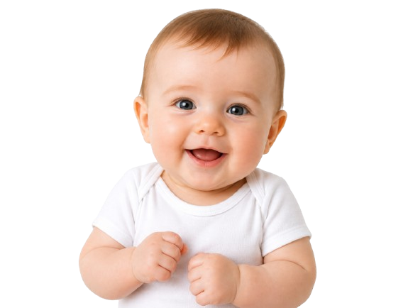 AI baby smiling