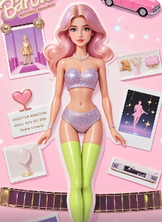 Male to Ken doll AI transformation