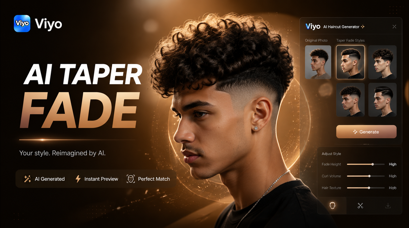 KI-Taper-Fade-Haarschnitt-Generator Vorschaubeispiel