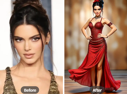 Transformación de foto en un personaje latino de IA