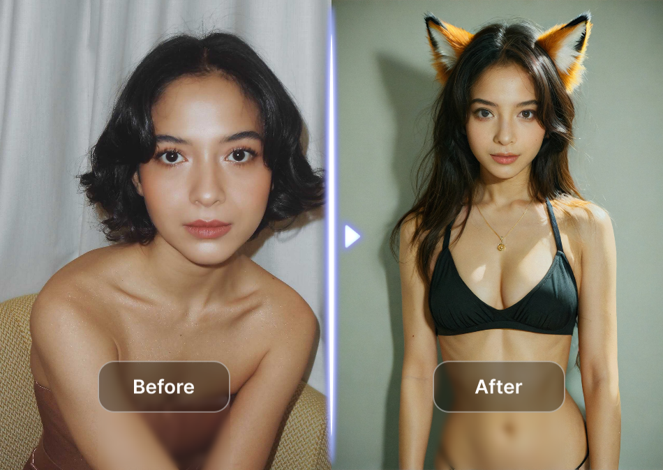 Retratos furry adultos com personagem consistente a partir de uma foto de referência