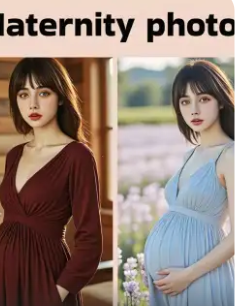 Prueba de Estilo Maternidad con Barriga IA