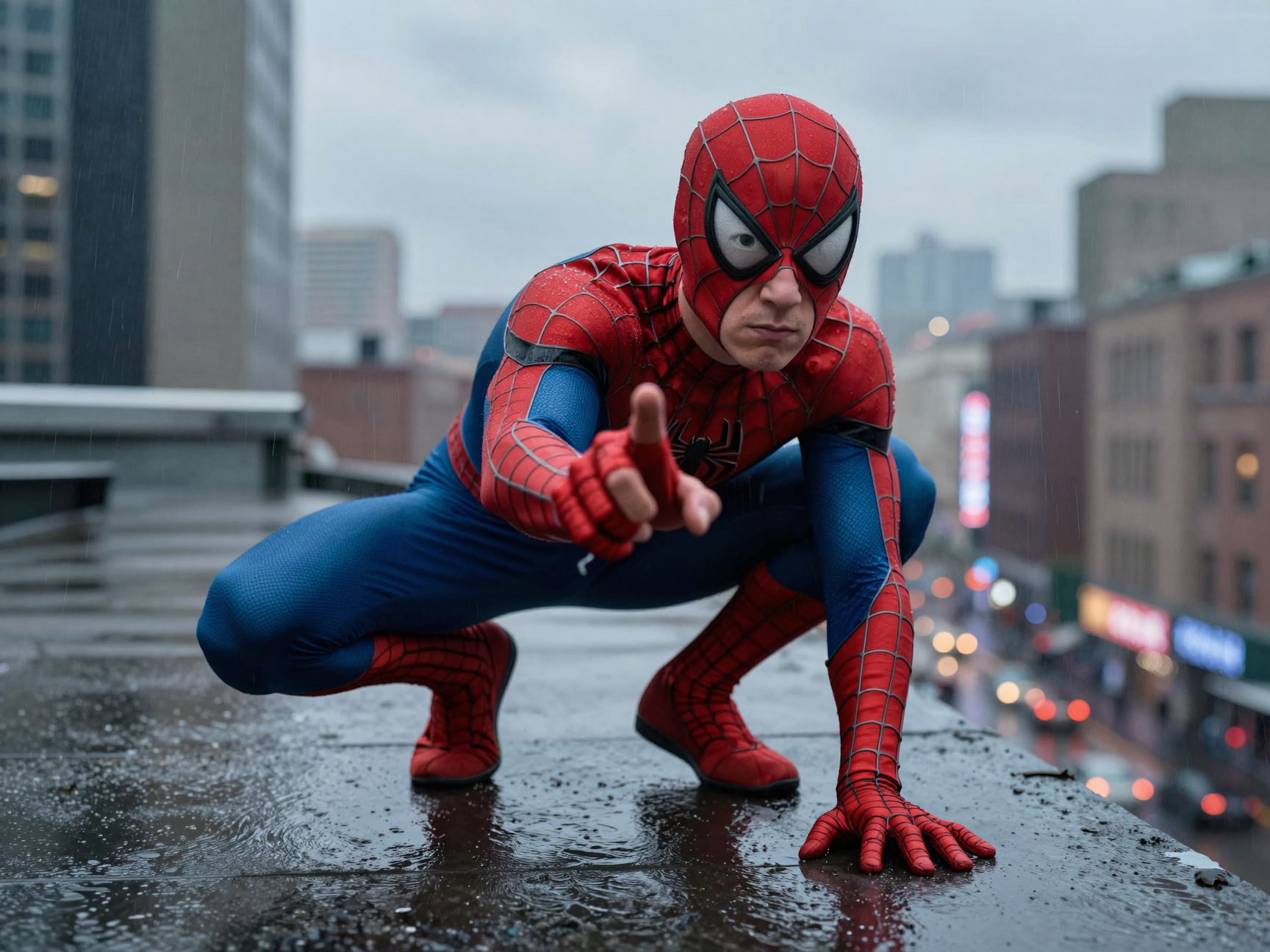 Spider Man face integration AI technology