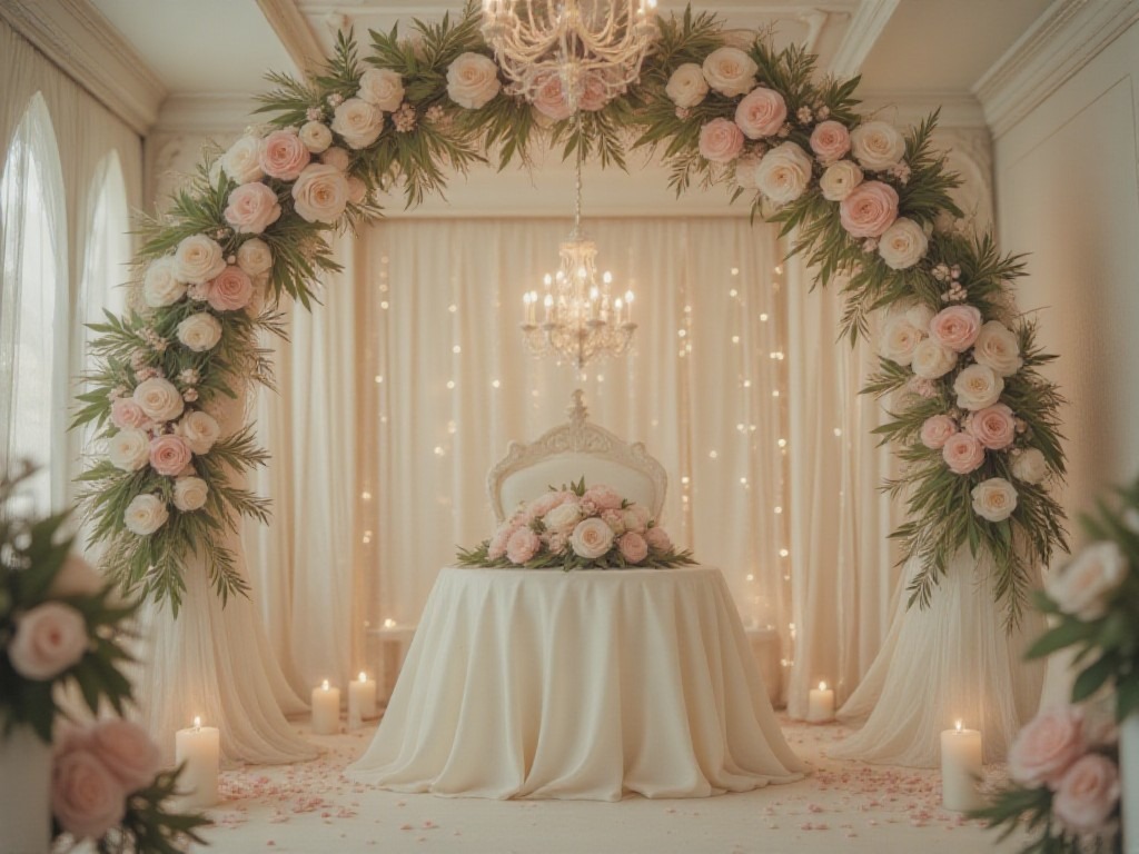 AI generated wedding table setting design