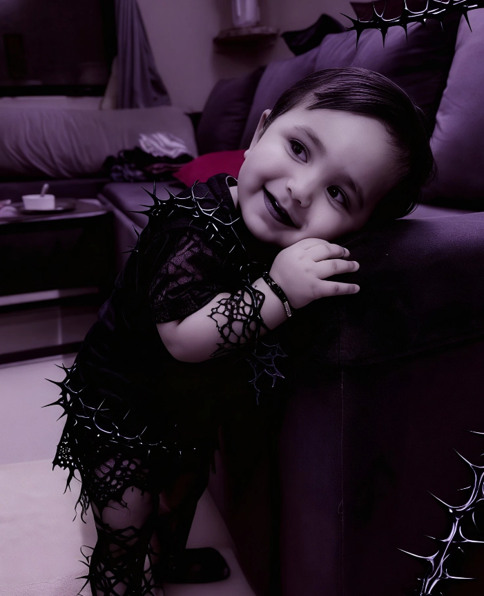 Gothic dark style baby