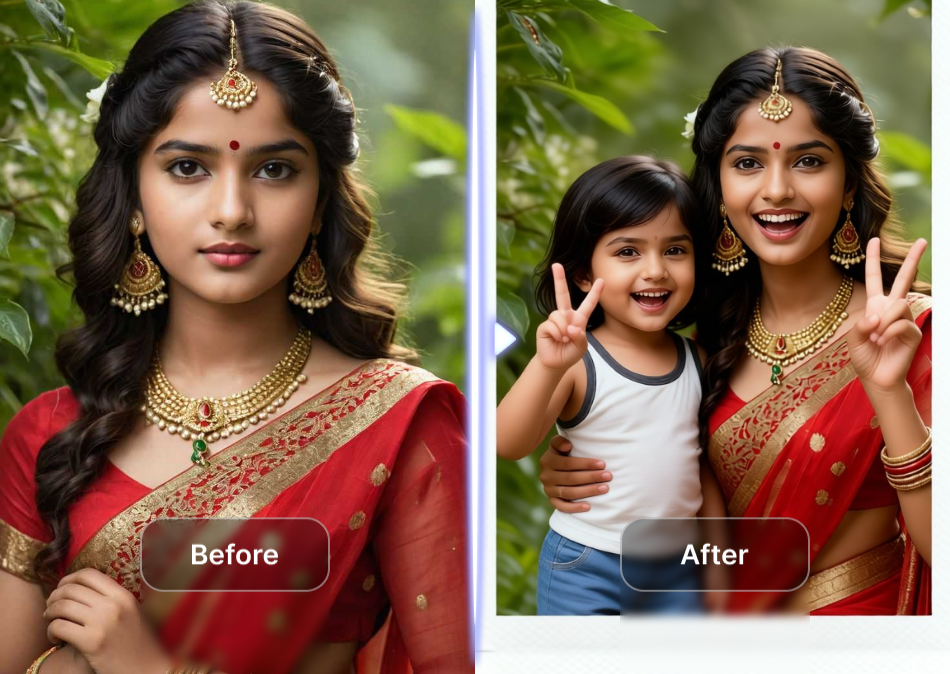 Animated AI Saree Video from Photo